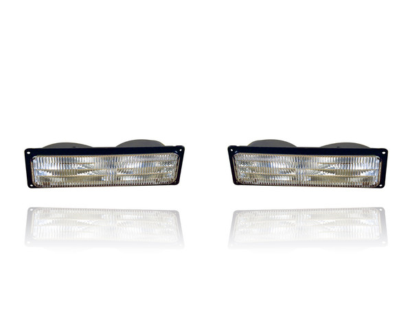 Turn Signal Light For 94-02 Chevrolet GMC Pickup, 94-00 Blazer/Tahoe/Yukon/Suburban - Both Pair, Left Driver Right Passenger Hand, NSF-Certified - 5976838, 5976837
