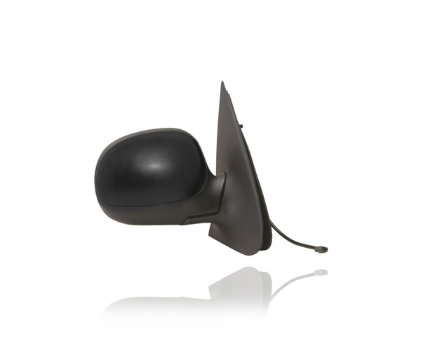 Door Mirror For 98-02 Ford Expedition - Electric, Non-Heated, Without Signal, Black Cover, Smooth - Right Hand - Passenger - F85Z17682GAA