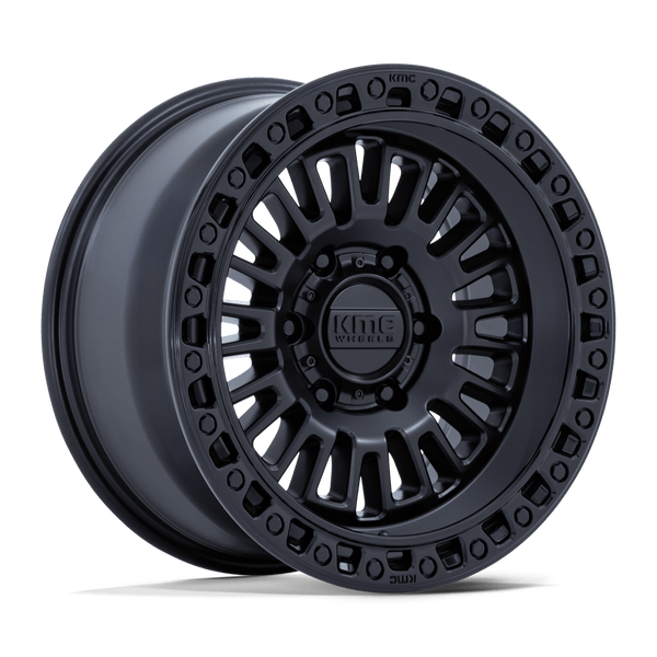 Aztec - 17in, Cast Aluminum, Matte Black W/ Gloss Black Lip, 17X8.5, 6X120, 25mm, 194933409655, 194933409655