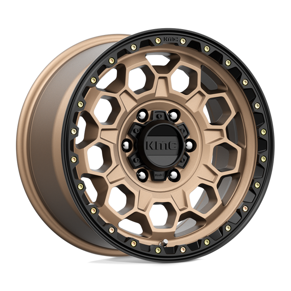 Trek - 17in, Cast Aluminum, Matte Bronze W/ Black Lip, 17X9, 6X5.5, 18mm, 194933047307, 194933047307