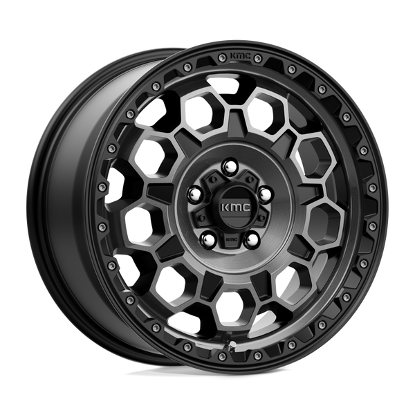 Trek - 17in, Cast Aluminum, Satin Black W/ Gray Tint, 17X8, 6X5.5, 20mm, 194933047550, 194933047550