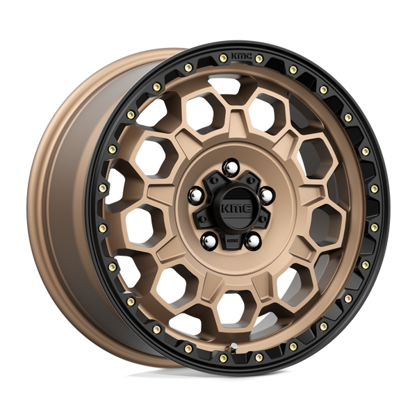 Trek - 17in, Cast Aluminum, Matte Bronze W/ Black Lip, 17X8, 5X4.25, 38mm, 194933159338, 194933159338