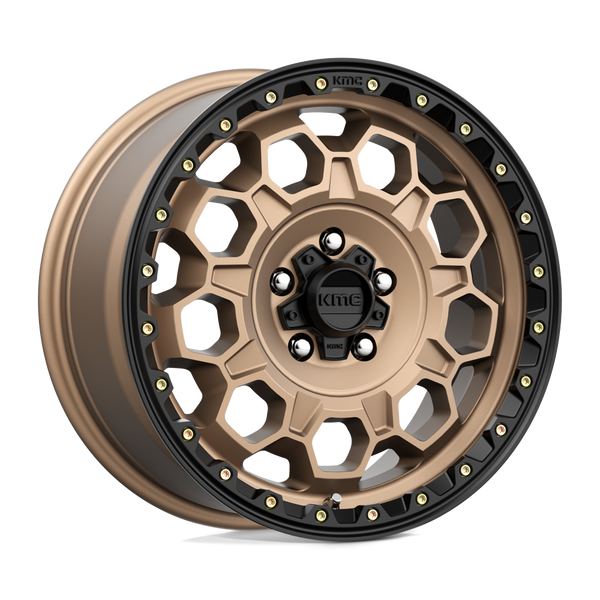 Trek - 17in, Cast Aluminum, Matte Bronze W/ Black Lip, 17X8, 5X4.5, 35mm, 194933047598, 194933047598