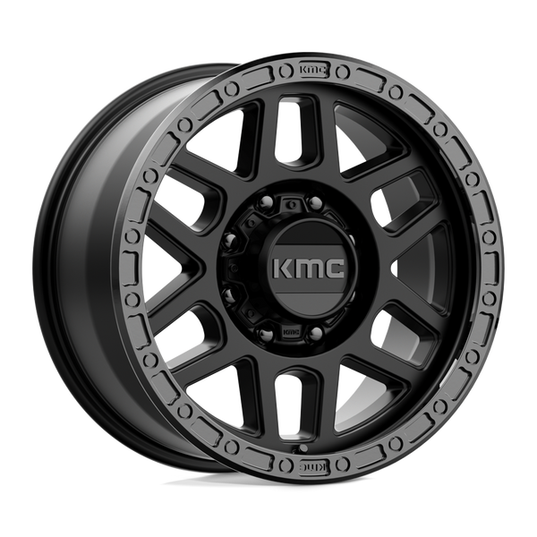 Mesa - 18in, Cast Aluminum, Satin Black W/ Gloss Black Lip, 18X9, 8X170, 18mm, 885463816692, 885463816692
