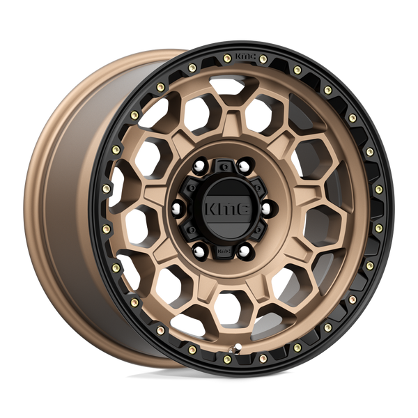 Trek - 17in, Cast Aluminum, Matte Bronze W/ Black Lip, 17X9, 6X5.5, 0mm, 194933047321, 194933047321
