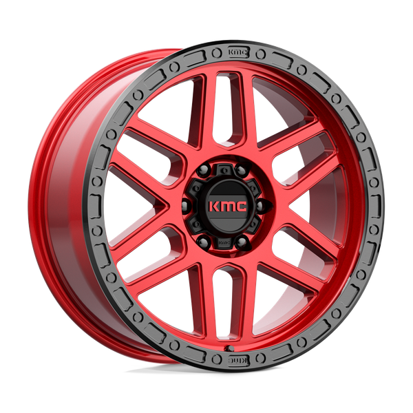 Mesa - 17in, Cast Aluminum, Candy Red W/ Black Lip, 17X9, 6X5.5, 18mm, 194933056897, 194933056897