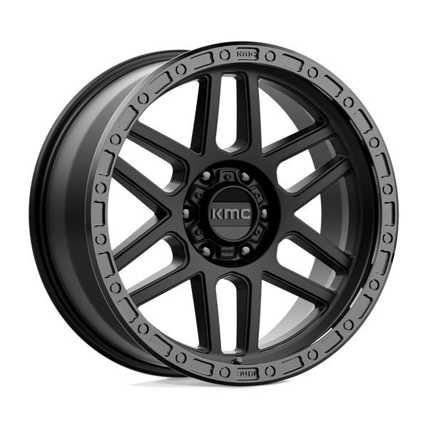 Mesa - 20in, Cast Aluminum, Satin Black W/ Gloss Black Lip, 20X9, 6X135, 0mm, 885463817521, 885463817521