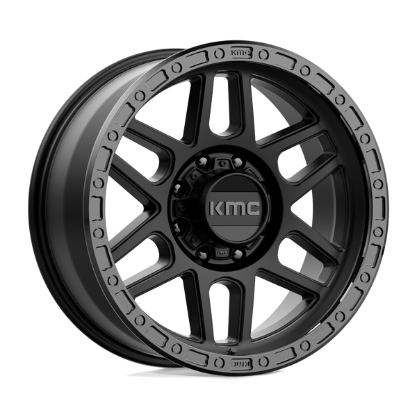 Mesa - 20in, Cast Aluminum, Satin Black W/ Gloss Black Lip, 20X9, 8X6.5, 0mm, 885463817392, 885463817392