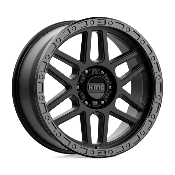 Mesa - 20in, Cast Aluminum, Satin Black W/ Gloss Black Lip, 20X9, 6X4.5, 18mm, 885463817507, 885463817507