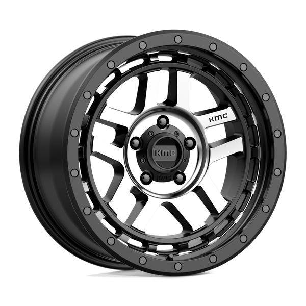 Recon - 18in, Cast Aluminum, Satin Black Machined, 18X8.5, 5X5.0, 0mm, 194933005925, 194933005925