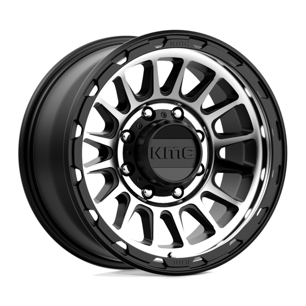 Impact - 17in, Cast Aluminum, Satin Black Machined, 17X8.5, 8X180, 0mm, 194933065950, 194933065950