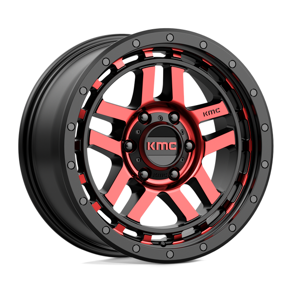 Recon - 18in, Cast Aluminum, Gloss Black Mach W/ Red Tint, 18X8.5, 6X5.5, 18mm, 194933005741, 194933005741