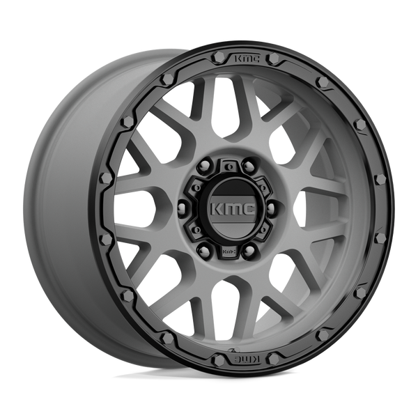 Grenade Off-Road - 17in, Cast Aluminum, Matte Gray W/ Matte Black Lip, 17X9, 6X135, 18mm, 194933008834, 194933008834