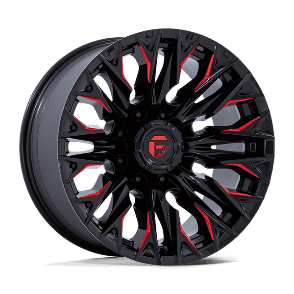 Flame - 20in, Cast Aluminum, Gloss Black Mill W/ Candy Red, 20X9, 8X170, 1mm, 194933319749,, 194933319749