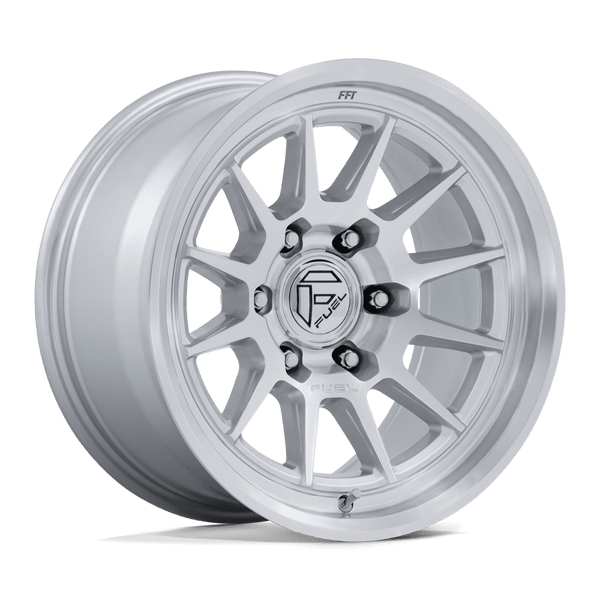 Spur - 17in, Flow Formed Aluminum, Gloss Silver W/ Machined Face, 17X8.5, 6X5.5, 25mm, 194933429790, SAEJ2530, 194933429790