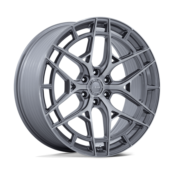 Adria - 22in, Flow Formed Aluminum, Platinum W/ Brushed Face, 22X10, 6X5.5, 20mm, 194933407651, SAEJ2530, 194933407651