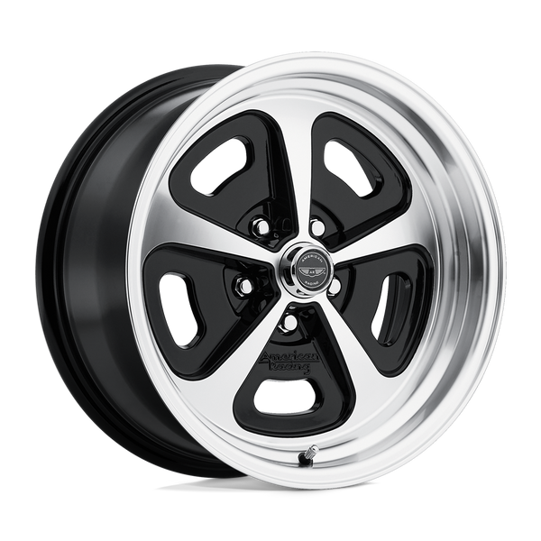 500 Mono Cast - 17in, Cast Aluminum, Gloss Black Machined, 17X7, 5X4.5, 0mm, 885463153957, SAEJ2530, 885463153957