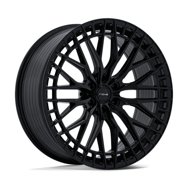 Genoa - 22in, Flow Formed Aluminum, Gloss Black, 22X10, 6X5.5, 20mm, 194933442973, SAEJ2530, 194933442973