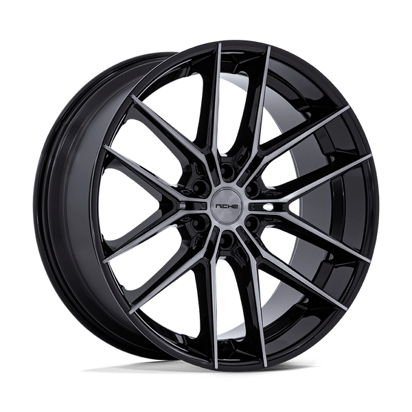 Prodigy 6 - 24in, Cast Aluminum, Gloss Black Dark Tinted Clear, 24X10, 6X5.5, 20mm, 194933359660, SAE J2530 JWL VIA, 194933359660