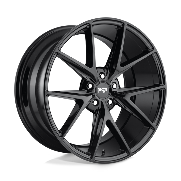 Misano - 20in, Cast Aluminum, Gloss Black, 20X10, 5X4.5, 40mm, 885463878461,, 885463878461