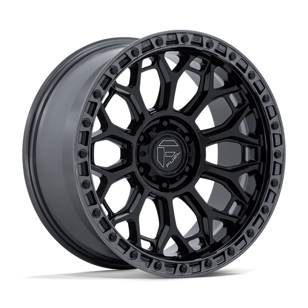 Talon - 17in, Cast Aluminum, Gloss Black W/ Gunmetal Lip, 17X8.5, 6X5.5, 25mm, 194933425334, SAEJ2530, 194933425334
