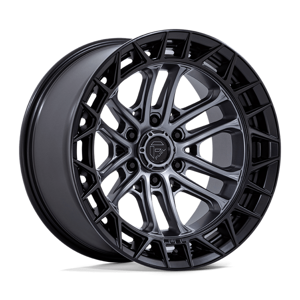 Celsius - 17in, Cast Aluminum, Matte Gunmetal W/ M-Blk Lip, 17X9, 6X135, 1mm, 194933368228, SAE J2530 JWL VIA, 194933368228