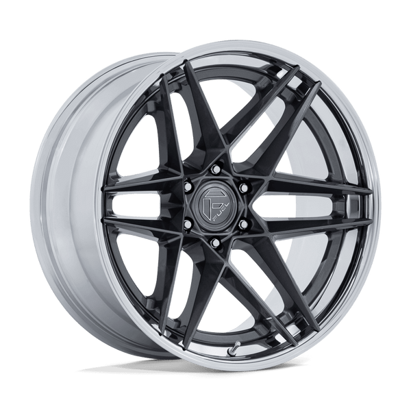 Flight - 22in, Fusion Forged, Gloss Gunmetal W/ Chrome Lip, 22X9.5, 6X5.5, 20mm, 194933439386, SAEJ2530, 194933439386