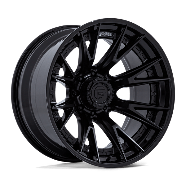 Catalyst - 22in, Fusion Forged, Matte Black W/ Gloss Black Lip, 22X10, 8X180, -18mm, 194933350810, SAE J2530 JWL VIA, 194933350810