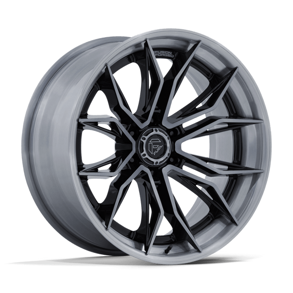 Mutiny - 22in, Fusion Forged, Gloss Black Brushed Dark Tint, 22X10, 6X5.5, -18mm, 194933404575, SAEJ2530, 194933404575