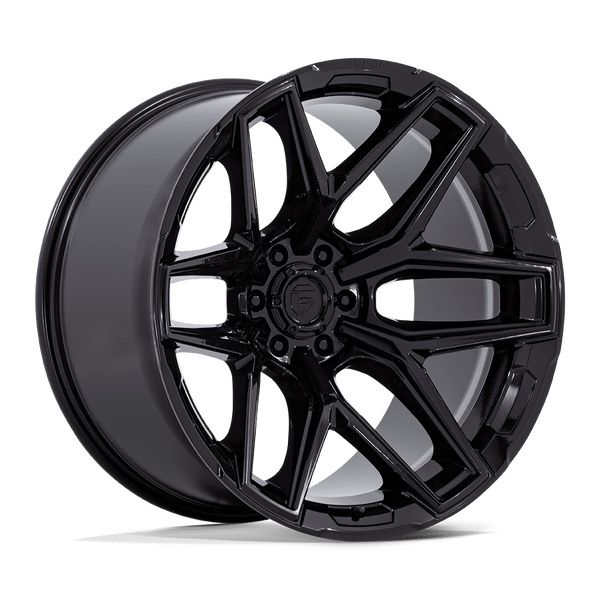 Flux - 24in, Cast Aluminum, Gloss Black, 24X10, 6X135, 0mm, 194933408597, SAEJ2530, 194933408597