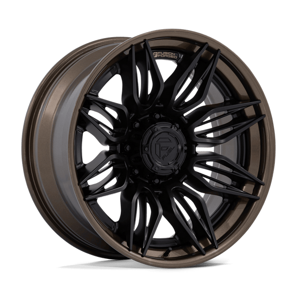 Mutiny - 22in, Fusion Forged, Matte Black W Gloss Bronze Lip, 22X10, 8X170, 0mm, 194933431380, SAEJ2530, 194933431380
