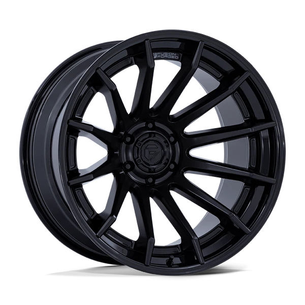 Burn - 22in, Fusion Forged, Matte Black W/ Gloss Black Lip, 22X10, 5X5.0, -18mm, 194933324699, SAE J2530 JWL VIA, 194933324699