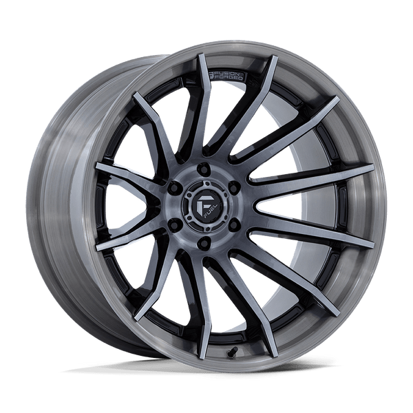Burn - 20in, Fusion Forged, Gloss Black Brushed Dark Tint, 20X9, 6X5.5, 1mm, 194933351497, SAE J2530 JWL VIA, 194933351497