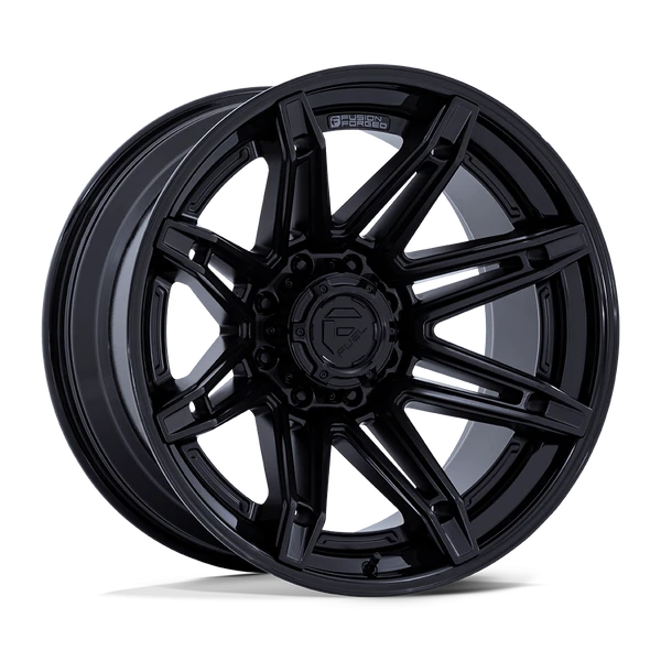 Brawl - 22in, Fusion Forged, Matte Black W/ Gloss Black Lip, 22X12, 6X135, -44mm, 194933325863,, 194933325863