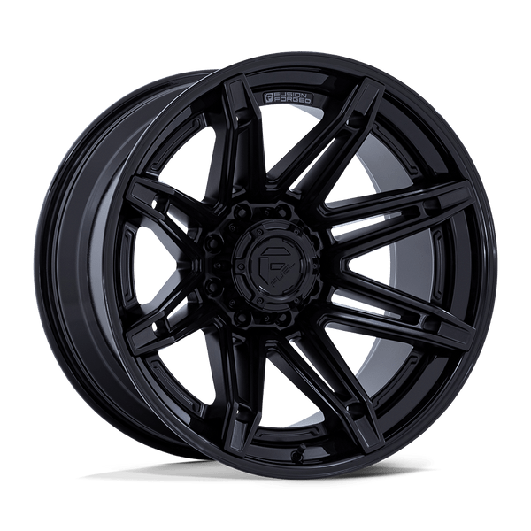 Brawl - 22in, Fusion Forged, Matte Black W/ Gloss Black Lip, 22X12, 6X5.5, -44mm, 194933325856,, 194933325856