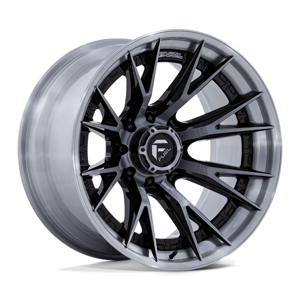 Catalyst - 22in, Fusion Forged, Gloss Black Brushed Dark Tint, 22X10, 8X180, -18mm, 194933351114, SAE J2530 JWL VIA, 194933351114