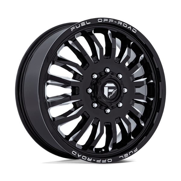 Arc Dually - 22in, Cast Aluminum, Gloss Black Milled, 22X8.25, 8X200, 104mm, 194933364688, SAE J2530 JWL VIA, 194933364688