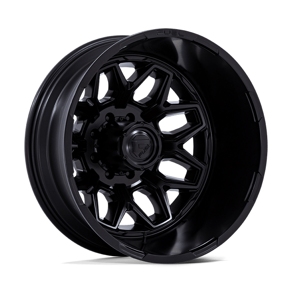 Flux Dually - 20in, Cast Aluminum, Blackout, 20X8.25, 8X6.5, -227mm, 194933393862, SAE J2530 JWL VIA, 194933393862