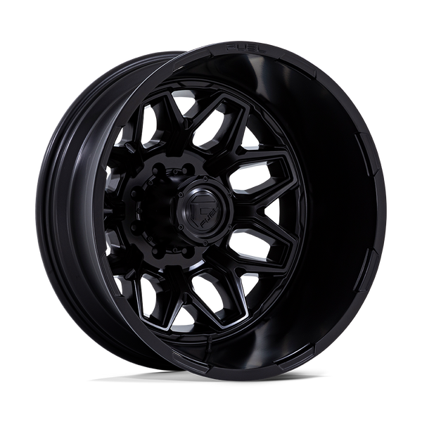 Flux Dually - 20in, Cast Aluminum, Blackout, 20X8.25, 8X210, -201mm, 194933393855, SAE J2530 JWL VIA, 194933393855