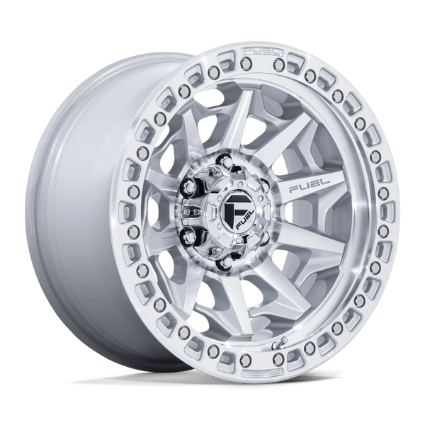 Covert - 18in, Cast Aluminum, Silver W/ Machined Face, 18X9, 6X5.5, 20mm, 194933387359,, 194933387359