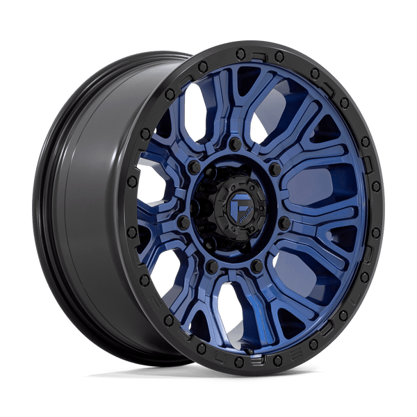Traction - 20in, Cast Aluminum, Dark Blue W/ Black Ring, 20X9, 6X5.5, 1mm, 194933211388, SAE J2530 JWL VIA, 194933211388