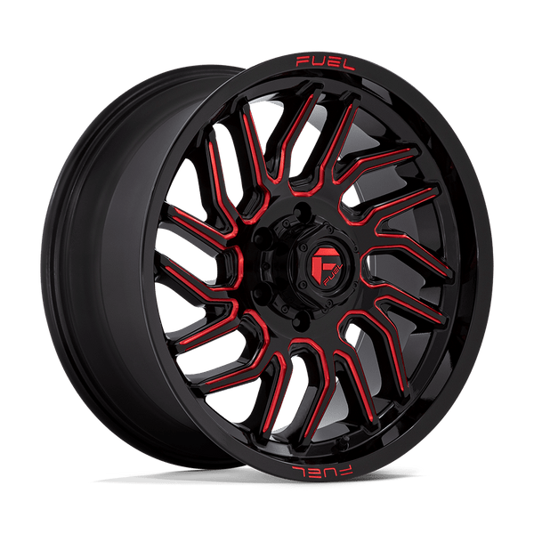 Hurricane - 20in, Cast Aluminum, Gloss Black Milled Red Tint, 20X9, 6X5.5, 20mm, 194933290833,, 194933290833