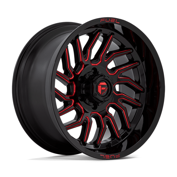 Hurricane - 20in, Cast Aluminum, Gloss Black Milled Red Tint, 20X10, 6X5.5, -18mm, 194933290970,, 194933290970
