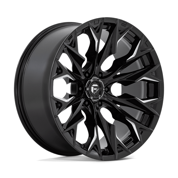 Flame - 22in, Cast Aluminum, Gloss Black Milled, 22X10, 6X5.5, -18mm, 194933189304,, 194933189304