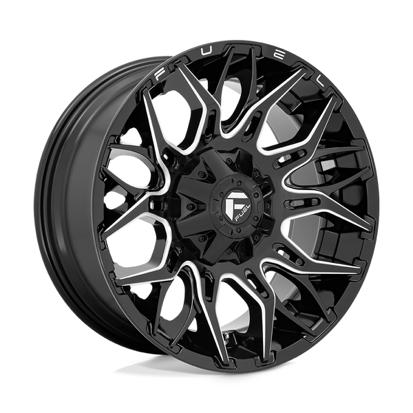 Twitch - 20in, Cast Aluminum, Glossy Black Milled, 20X10, 5X4.5/5.0, -18mm, 194933113163, SAEJ2530, 194933113163