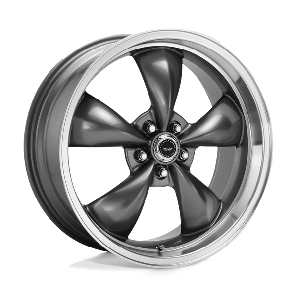 Torq Thrust M - 16in, Cast Aluminum, Anthracite W/ Machined Lip, 16X7, 5X110, 35mm, 885463084510, SAEJ2530, 885463084510