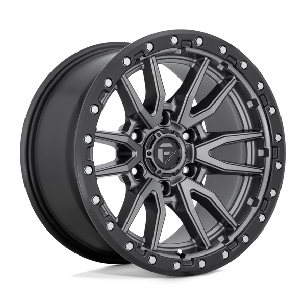 Rebel - 18in, Cast Aluminum, Matte Gunmetal Black Bead Ring, 18X9, 5X5.5, -12mm, 194933004782,, 194933004782