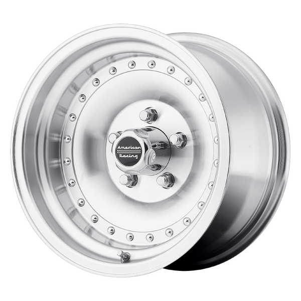 Outlaw I - 15in, Cast Aluminum, Machined W/ Clear Coat, 15X8, 5X4.75, -19mm, 761138033772, SAE, 761138033772