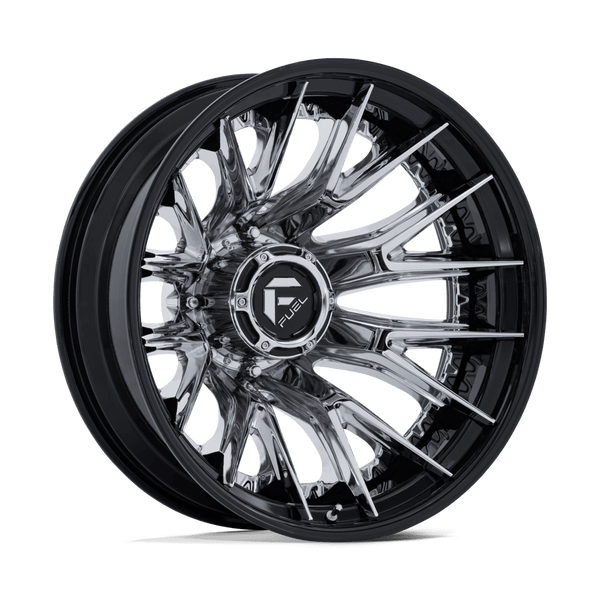 Catalyst Dually - 22in, Fusion Forged, Chrome W/ Gloss Black Lip, 22X8.25, 8X210, -221mm, 194933438662, SAE J2530 JWL VIA, 194933438662