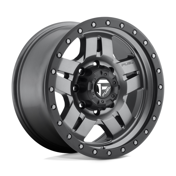 Anza - 17in, Cast Aluminum, Matte Gunmetal Black Bead Ring, 17X8.5, 5X5.0, -6mm, 885463831558,, 885463831558